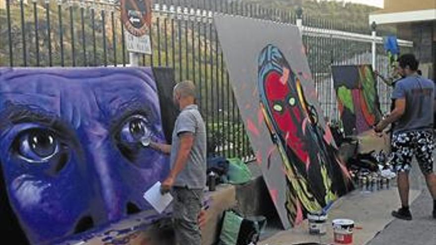 Gaibiel acoge su concurso de graffitis y expondrá las obras