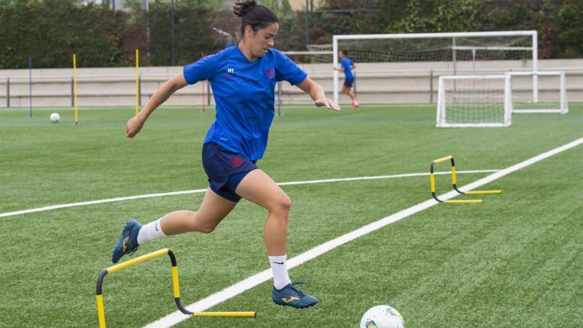 Marta Torrejón sufre una lesión en la pierna izquierda