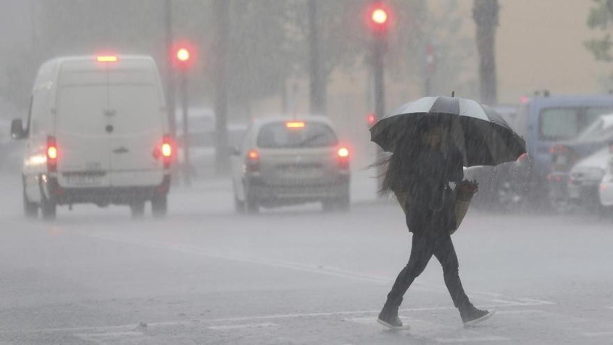Lluvia en Ibiza en una imagen de archivo