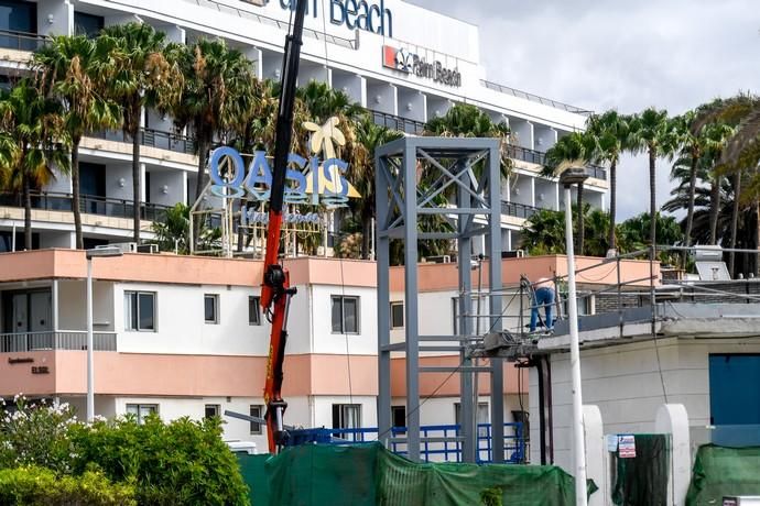 OBRAS ILEGALES CERCA DE LA CHARCA DE MASPALOMAS