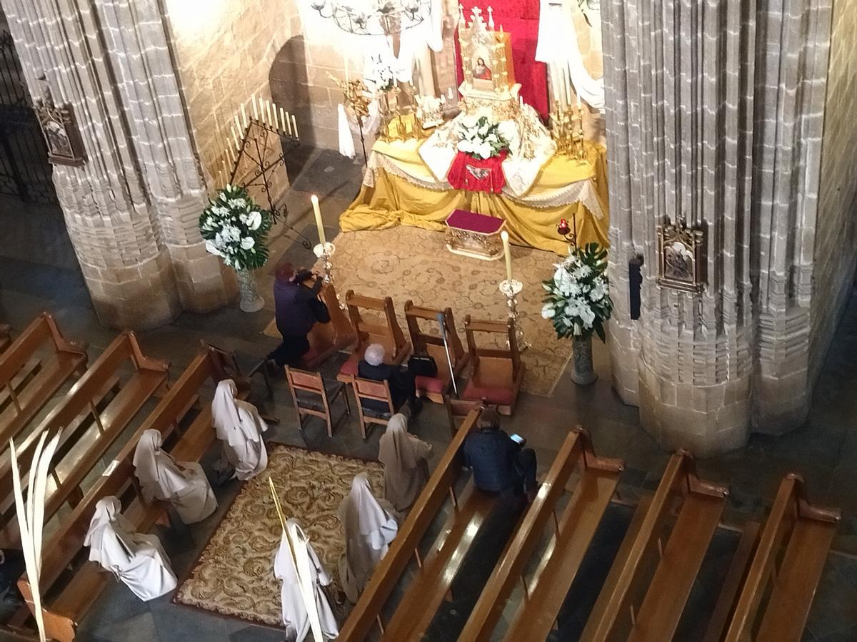 El interior del templo observado desde el triforio