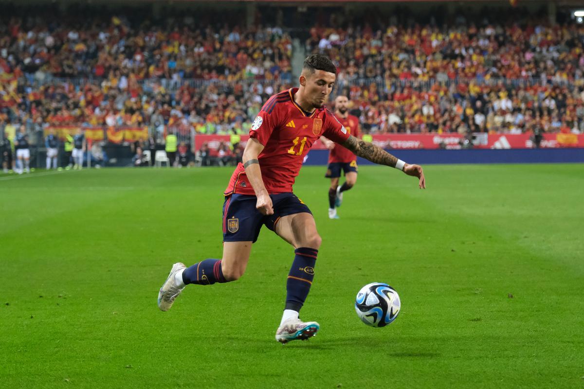 La Roja juega en Málaga contra Noruega, en imágenes