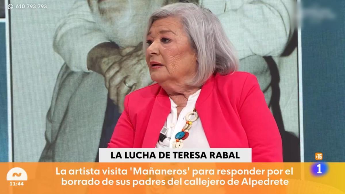 Teresa Rabal en Mañaneros.