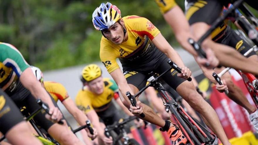 Mola, durante uno de los sectores de ciclismo en Hamilton.