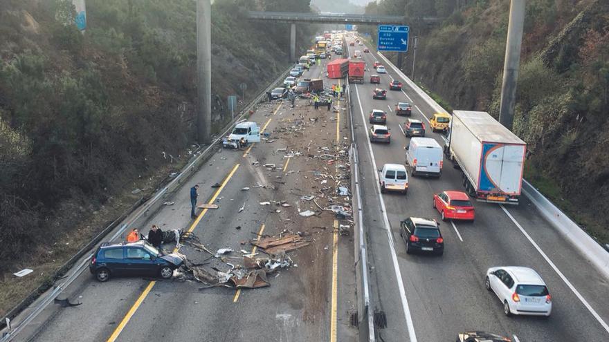 La siniestralidad en la A-55, sin freno pese a su reforma millonaria, radares y tramos a 60 km/h