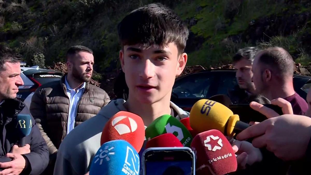 Julio, de 16 años, rescató a varias personas del tren de Adamuz