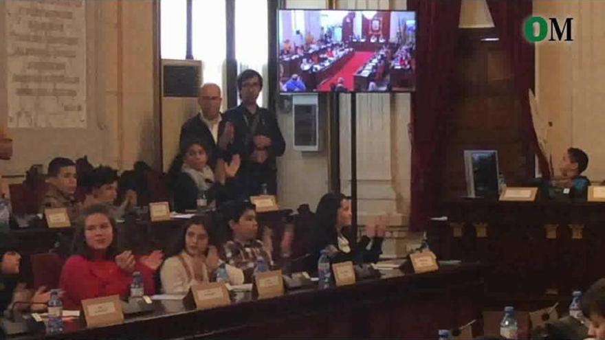 Pleno infantil en el Ayuntamiento de Málaga