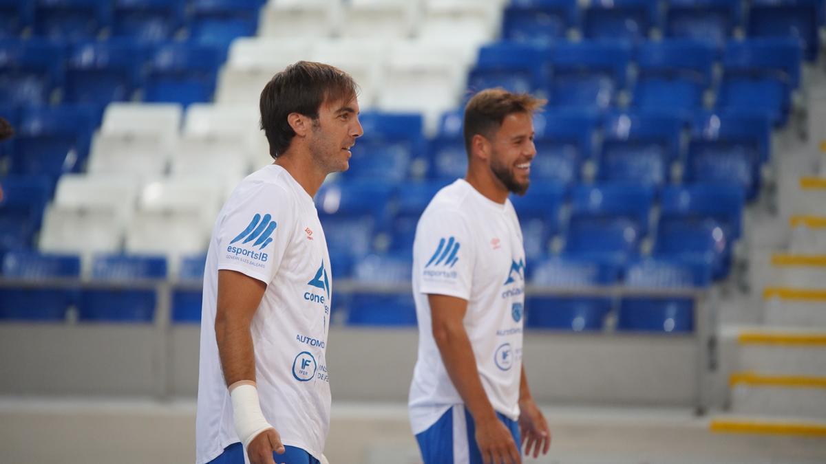 Barrón, junto a Marlon, en la sesión de este martes.