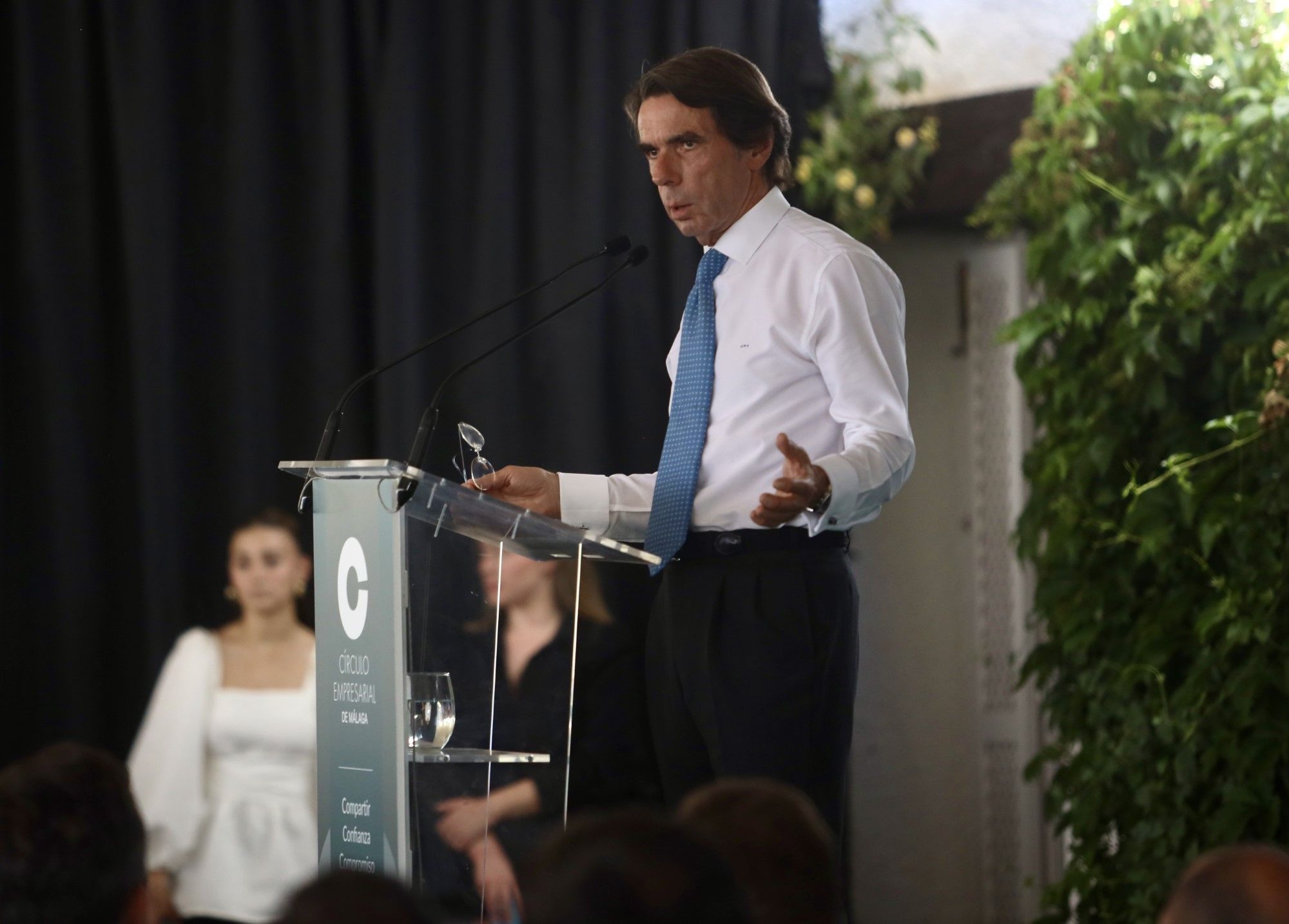 Aznar, en unas jornadas en Pizarra organizada por el Círculo Empresarial de Málaga