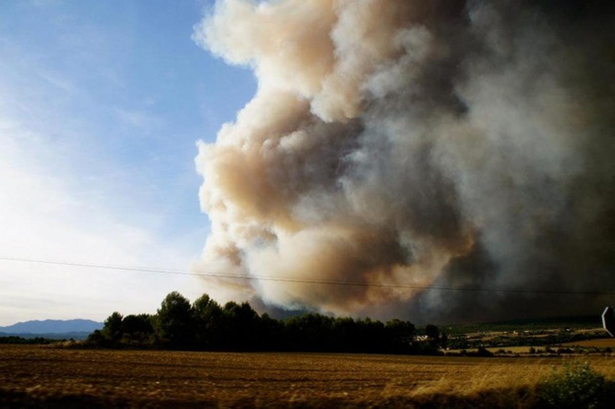 Nina Saló envía esta fotografía de ayer tomada entre Vilafant y Avinyonet.