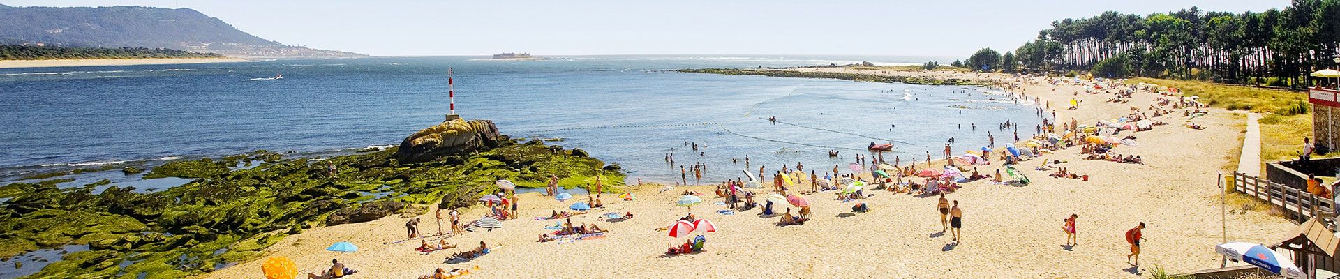 Playas de O Muíño y Lamiña en A Guarda.