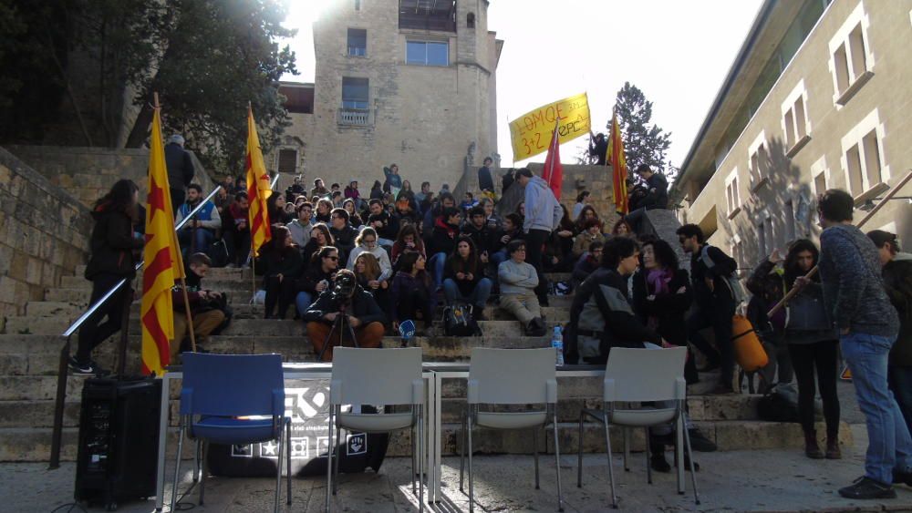 Manifestació 3+2 dels estudiants gironins