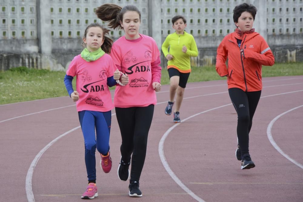 El equipo de la ONCE del Club de Atletismo de Sada