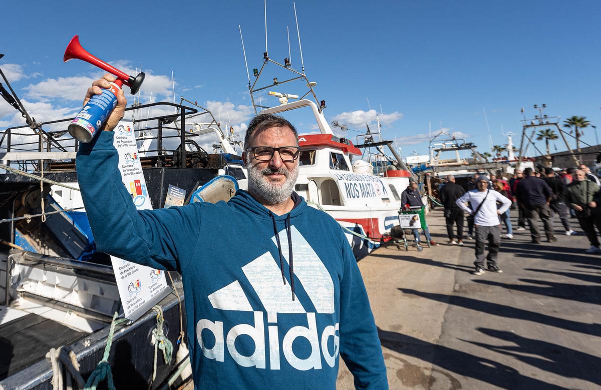 Los pescadores de La Vila Joiosa protestan por los recortes de la UE Los pescadores de La Vila Joiosa protestan por los recortes de la UE