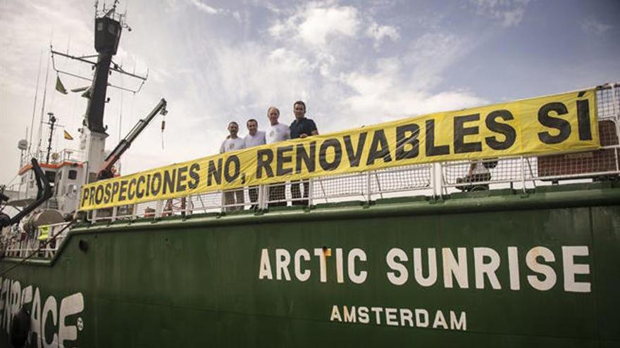 Greenpeace hace campaña contra las prospecciones en Lanzarote