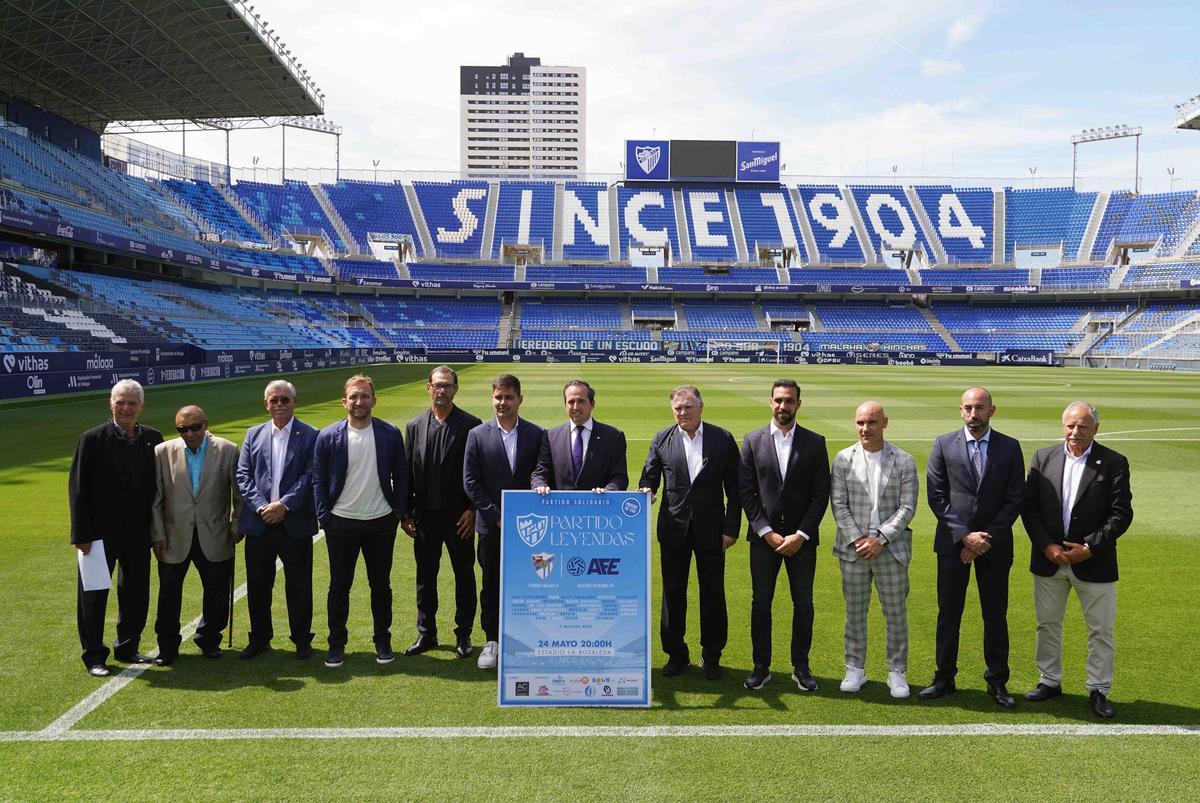 Van Nistelrooy, Julio Baptista, Movilla, Marchena, Diego Tristán o Ignacio Camacho participarán el 23 de mayo en el partido entre leyendas para conmemorar los 120 años de fútbol en Málaga