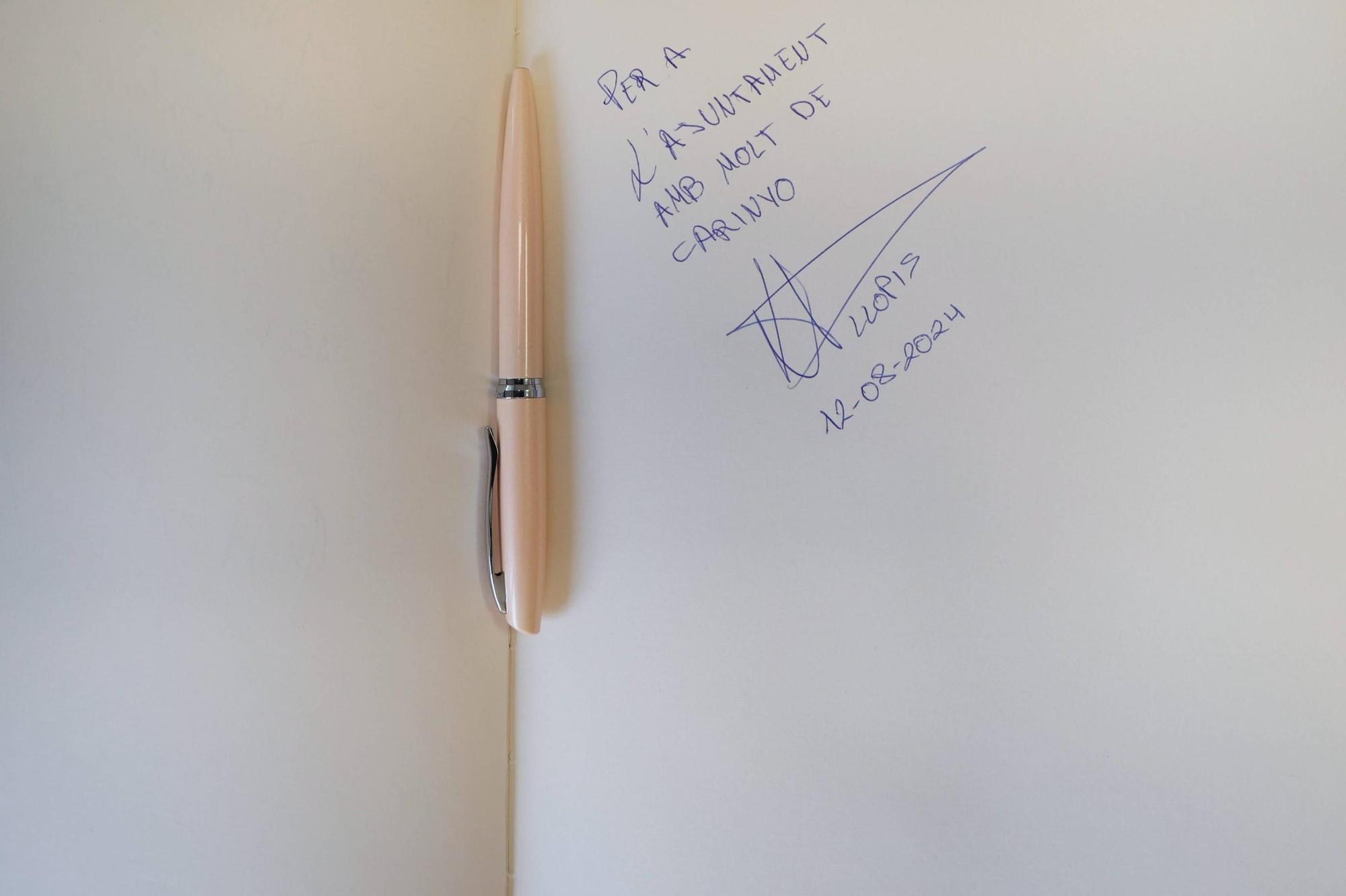 Así ha recibido Bellreguard al atleta Quique Llopis