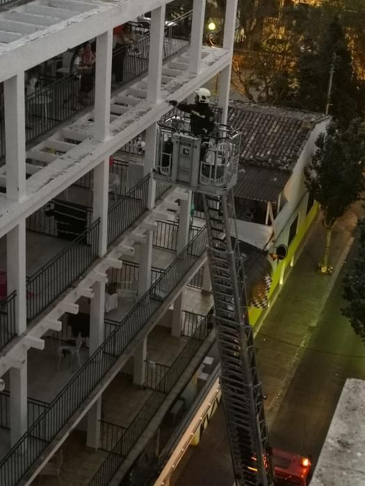 Seiscientos desalojados en el incendio de un hotel en S'Arenal