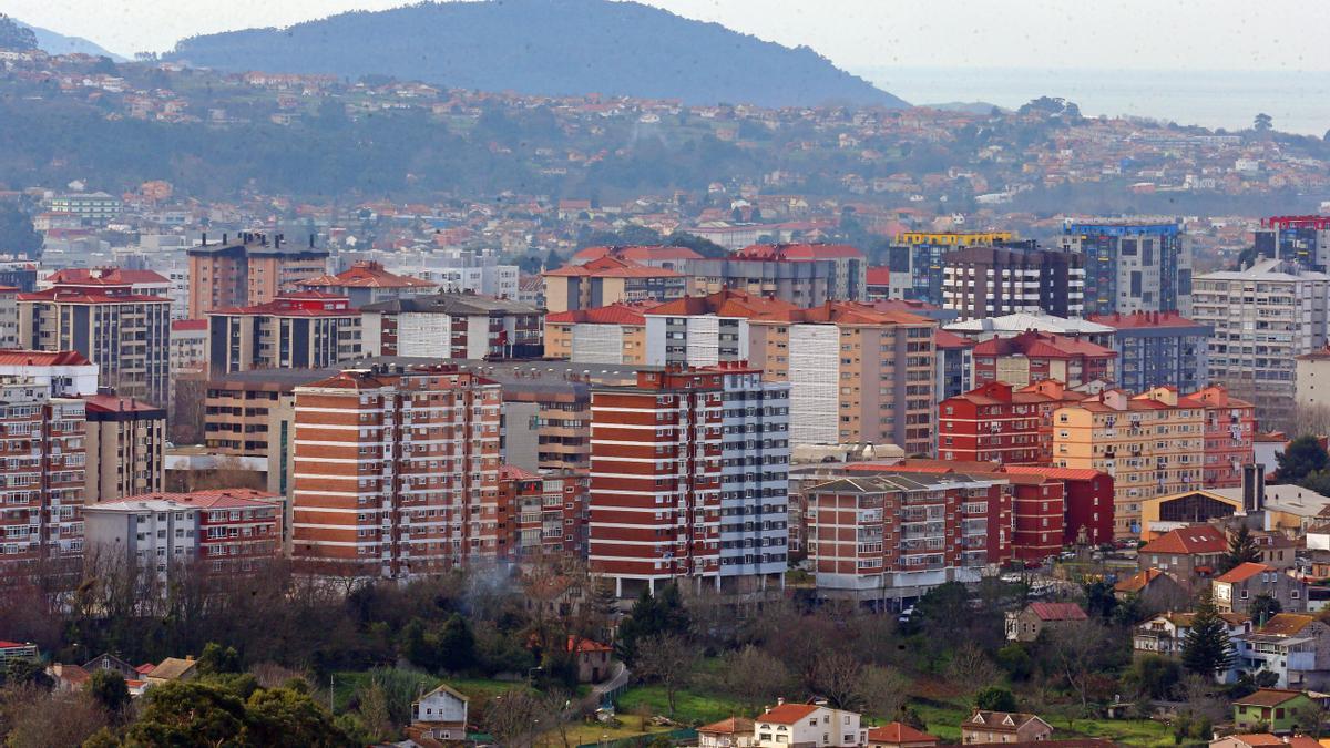 Vista general de edificios en el barrio de Coia