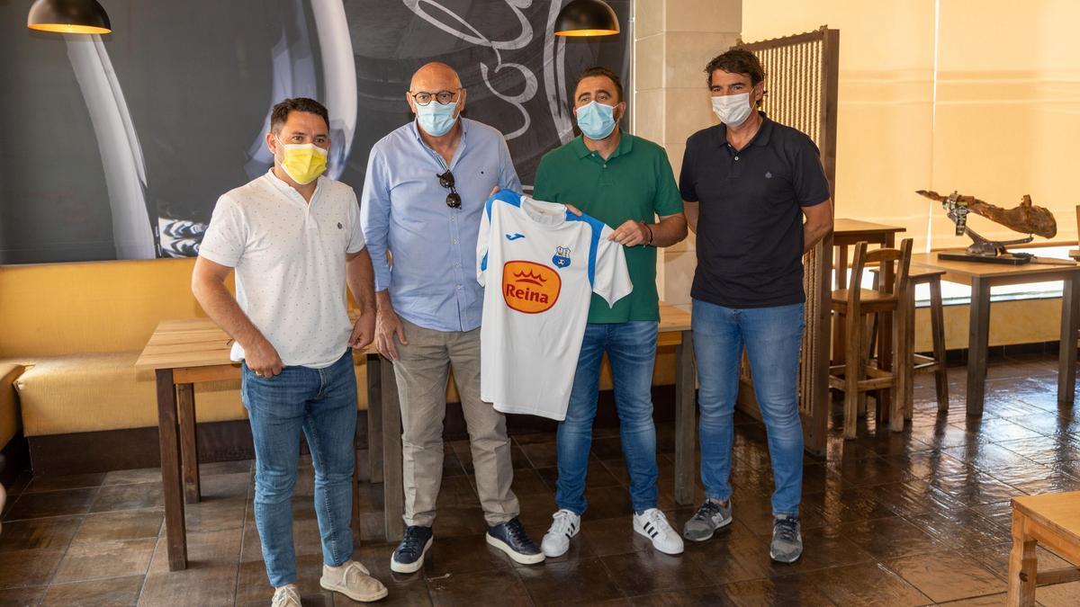 Luis Franco, durante su presentación como nuevo entrenador del Caravaca