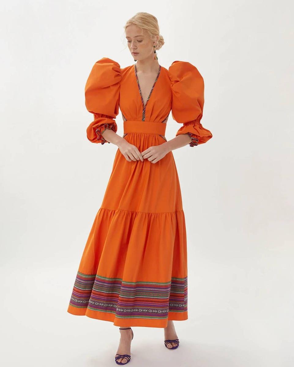 Vestido Bianca Naranja