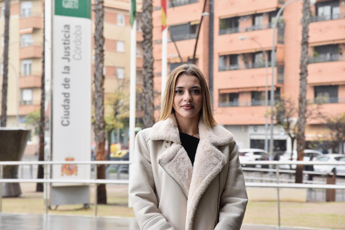 Laura Cantero, ex reclusa, en la Ciudad de la Justicia de Córdoba.
