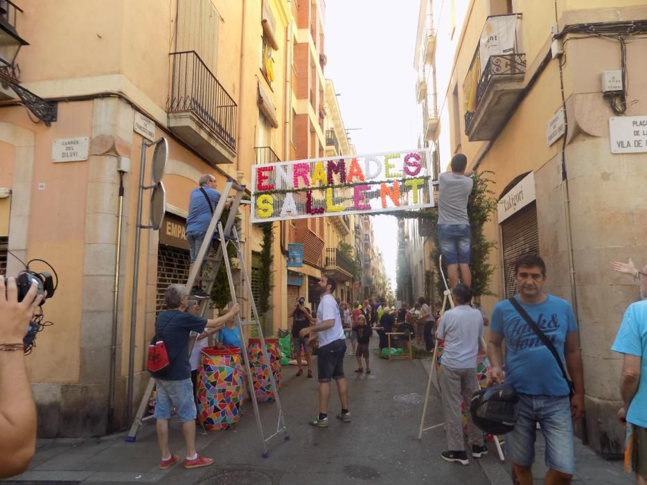 Les enramades de Sallent arriben a Gràcia