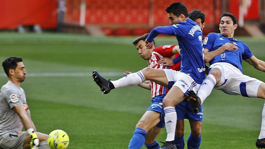 Diegui, en el momento del gol