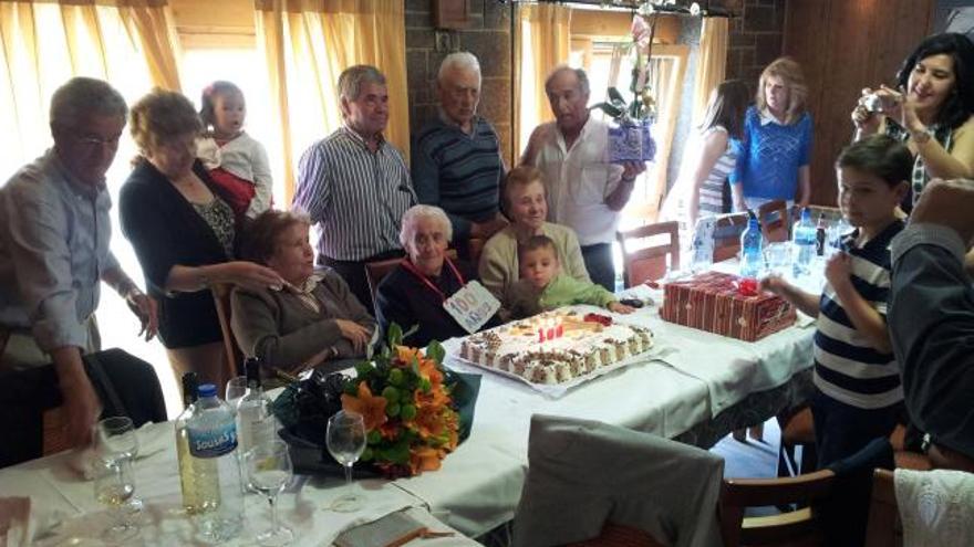 Agustina Ramos, de Valdespino, celebra su centenario