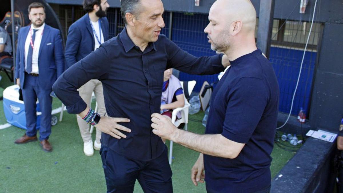 Oltra antes del duelo ante el Racing