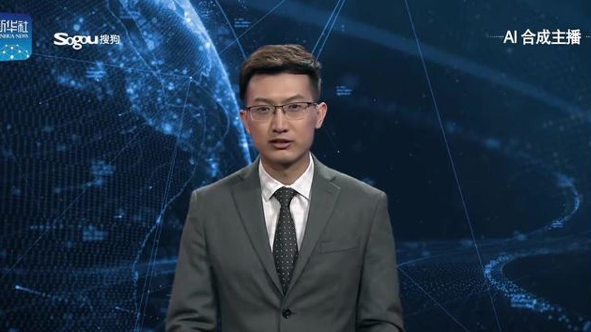 El robot que presenta las noticias en China