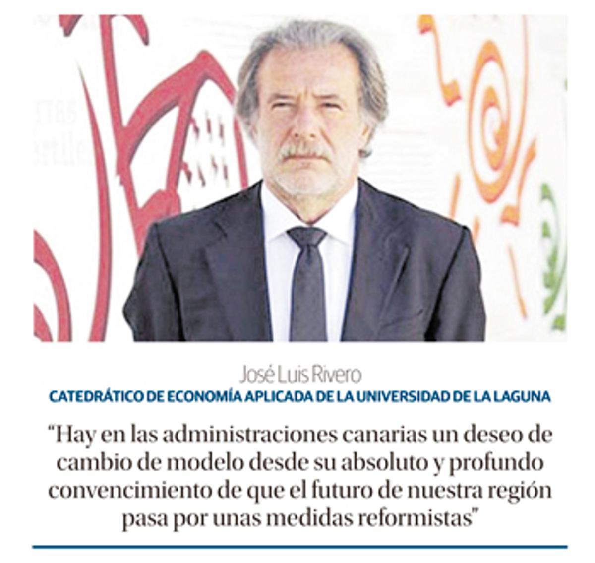 José Luis Rivero , catedrático de Economía Aplicada de la Universidad de La Laguna