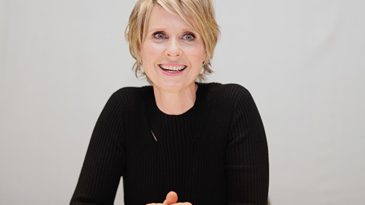 Cynthia Nixon durante una rueda de prensa en Los Angeles