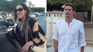 Malú arropa a Albert Rivera tras la muerte de su padre