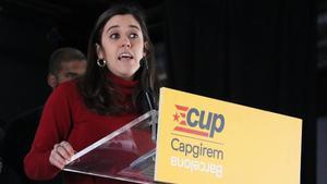 Anna Saliente, tras ser elegida cabeza de lista de la CUP.