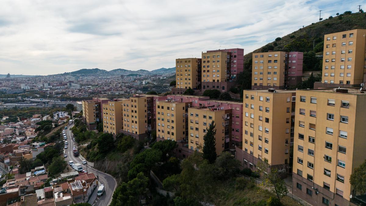 Vista del barrio del Singuerlín, en Santa Coloma de Gramenet