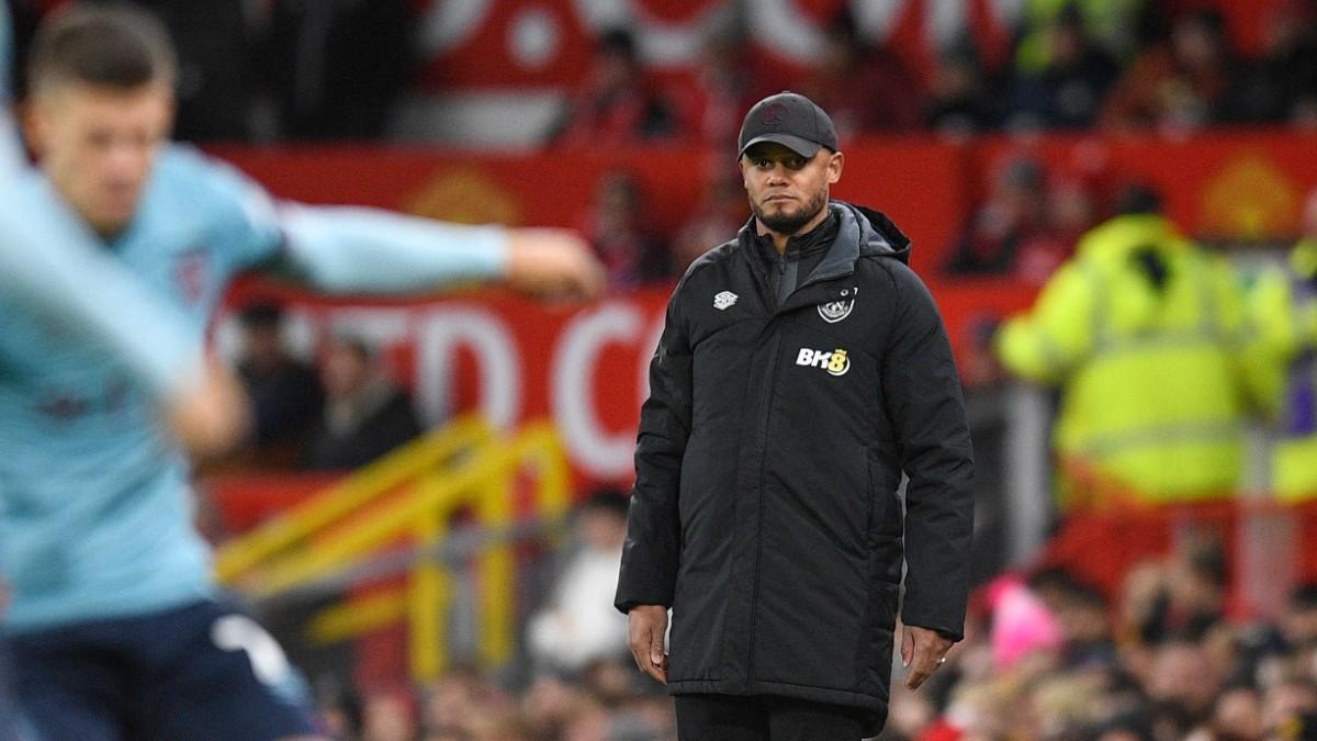 Vincent Kompany, dirigiendo al Burnley durante un partido en una imagen de archivo