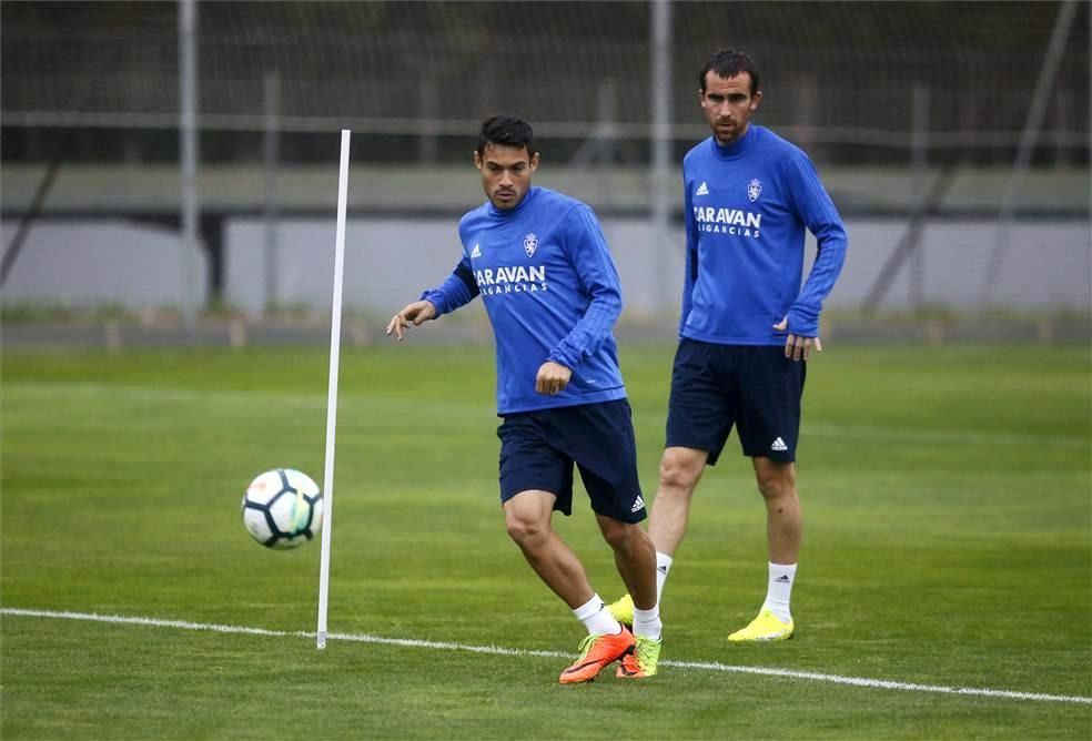 Sesión de entrenamiento del Real Zaragoza