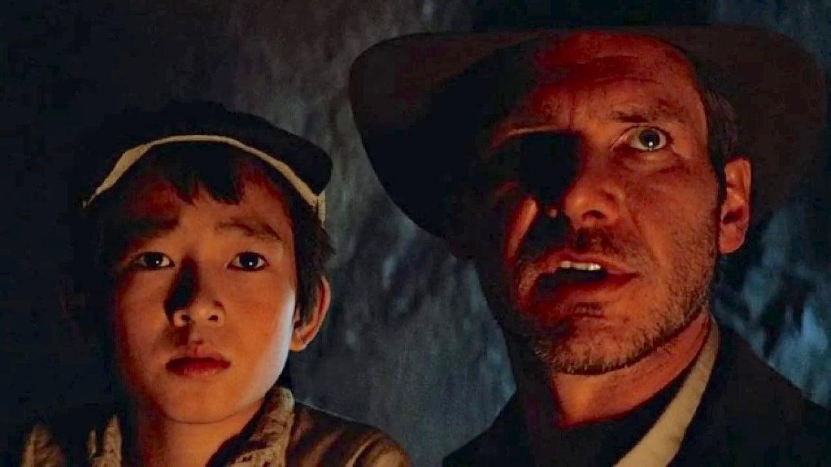 Ke Huy Quan y Harrison Ford, en una imagen de 'Indiana Jones y el templo maldito'.