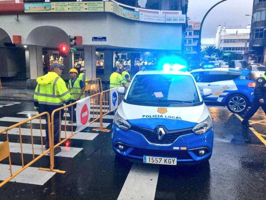 Llueve en Las Palmas de Gran Canaria.