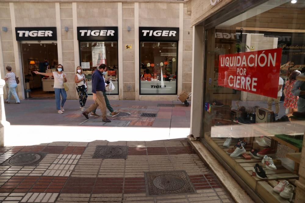 El comercio entra en crisis en el Centro de Málaga.