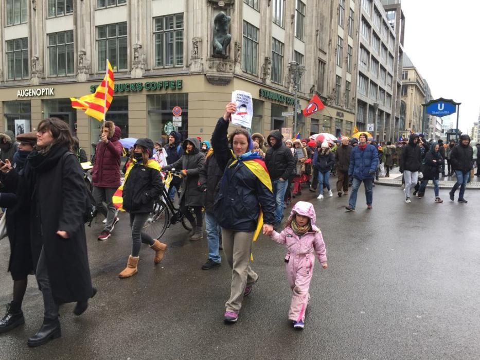 Marcha en apoyo a Carles Puigemont en Berlín