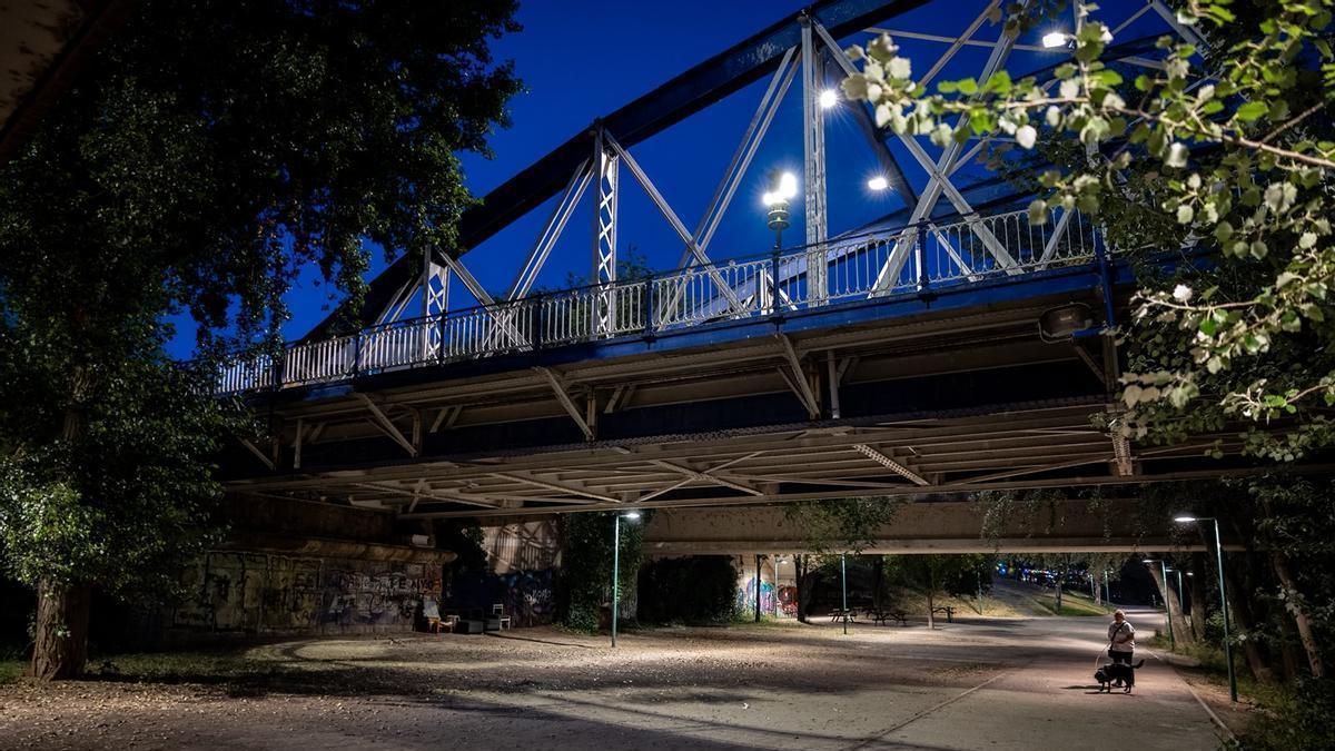 La pelea entre dos grupos de jóvenes se ha producido bajo el puente de Hierro de Zaragoza, en la margen izquierda.