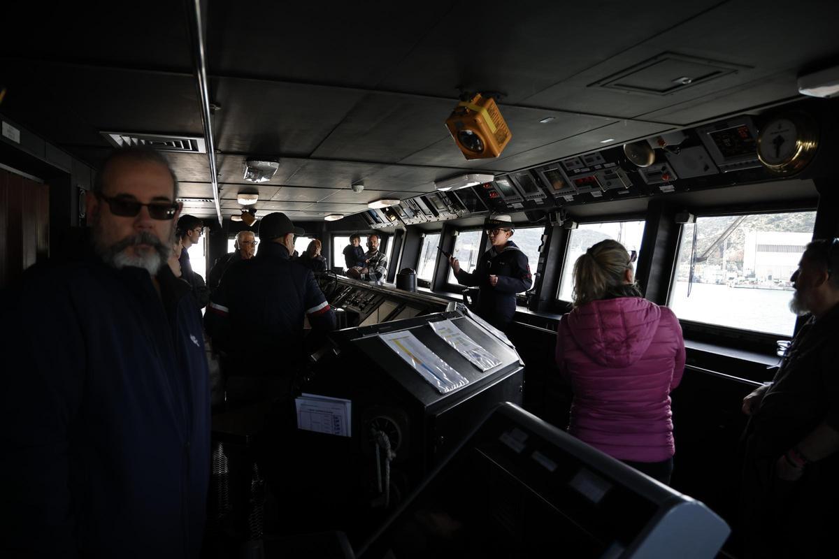 Las fotos de la fragata Álvaro de Bázan durante su visita a Cartagena