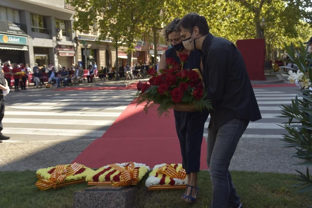 L'acte de la Diada 2020 a Manresa, en fotos