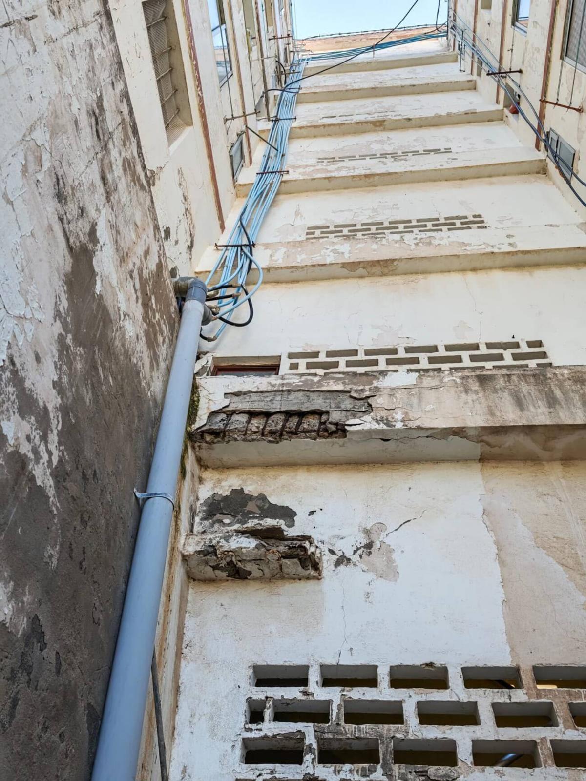 Deterioro de viviendas en la barriada de San Francisco de Las Palmas de Gran Canaria