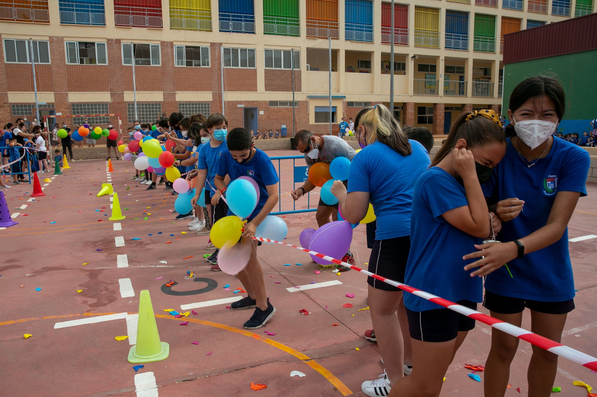 "Globotá" en el colegio Pedro Herrero en homenaje a las Hogueras.