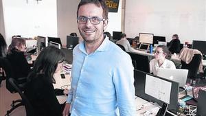 Xavier Carreras, a la seu de Coregistros.