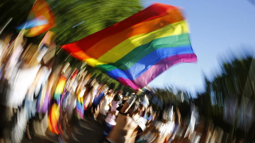 Una manifestación en el Día del Orgullo LGTBI