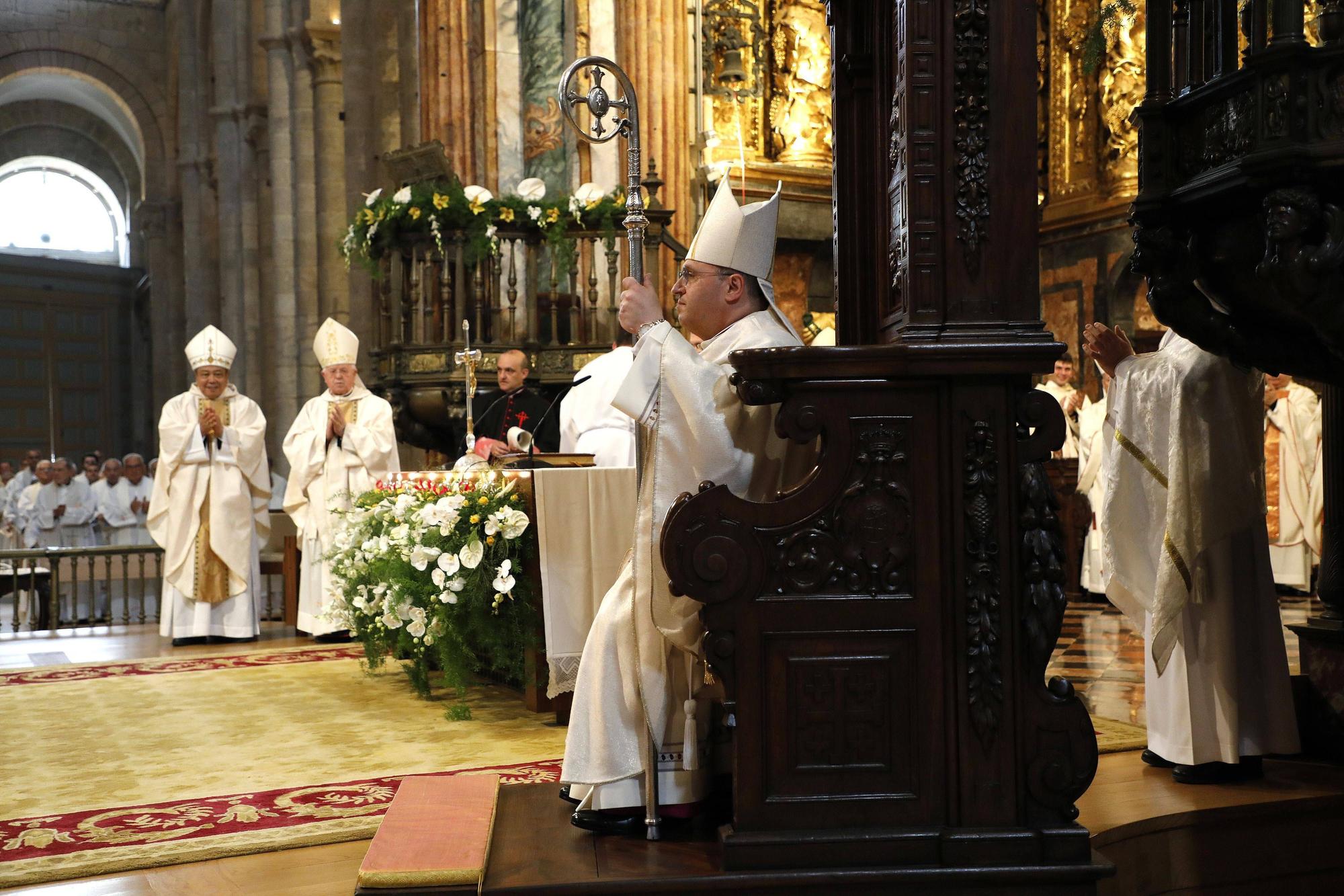 Ceremonia de toma de posesión del nuevo arzobispo de Santiago, monseñor Prieto